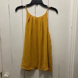 Mustard yellow sleeveless top